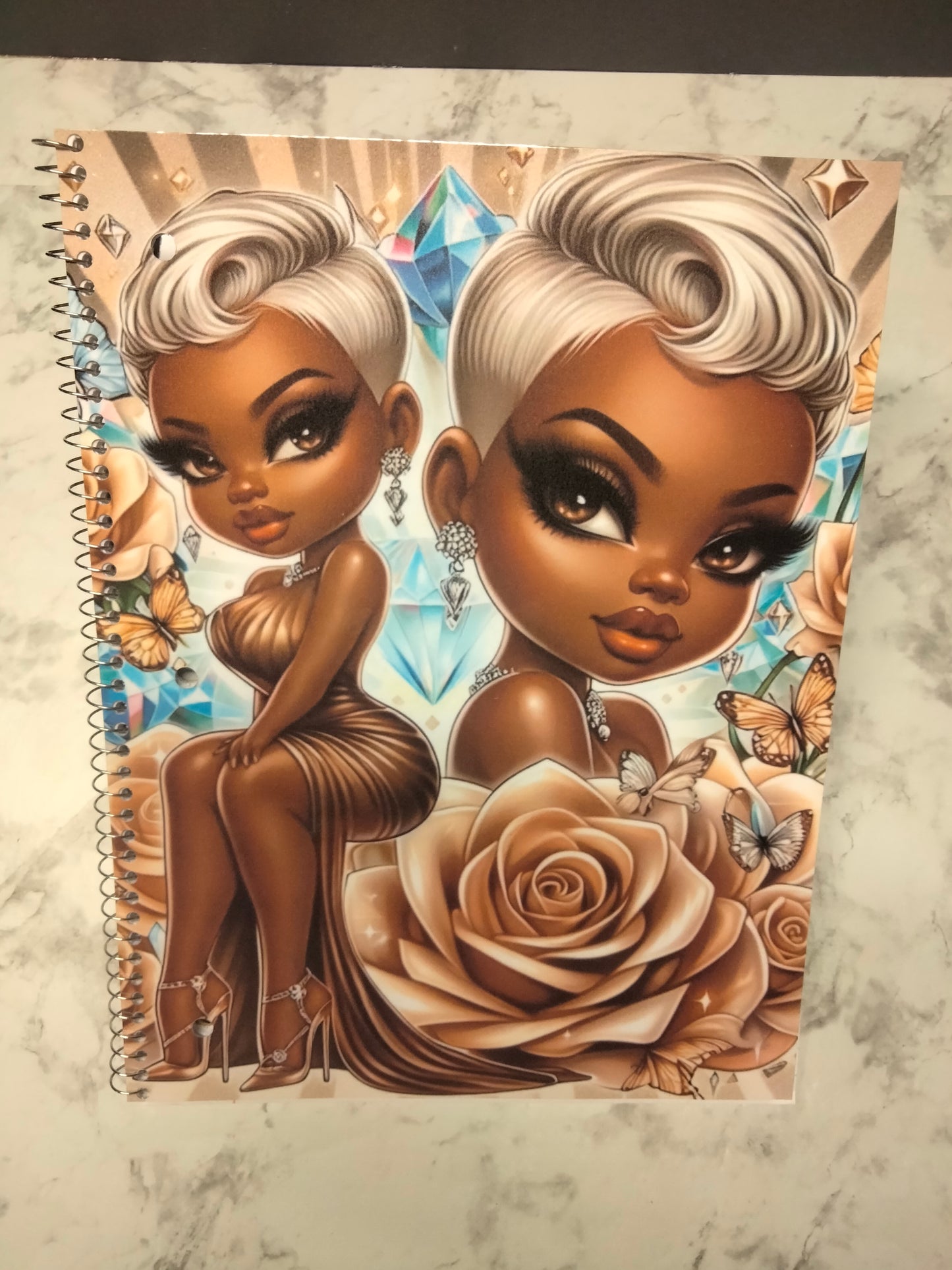 Custom 8" x 10.5" Spiral Notebook – Personalized Design for Stylish Note-Taking