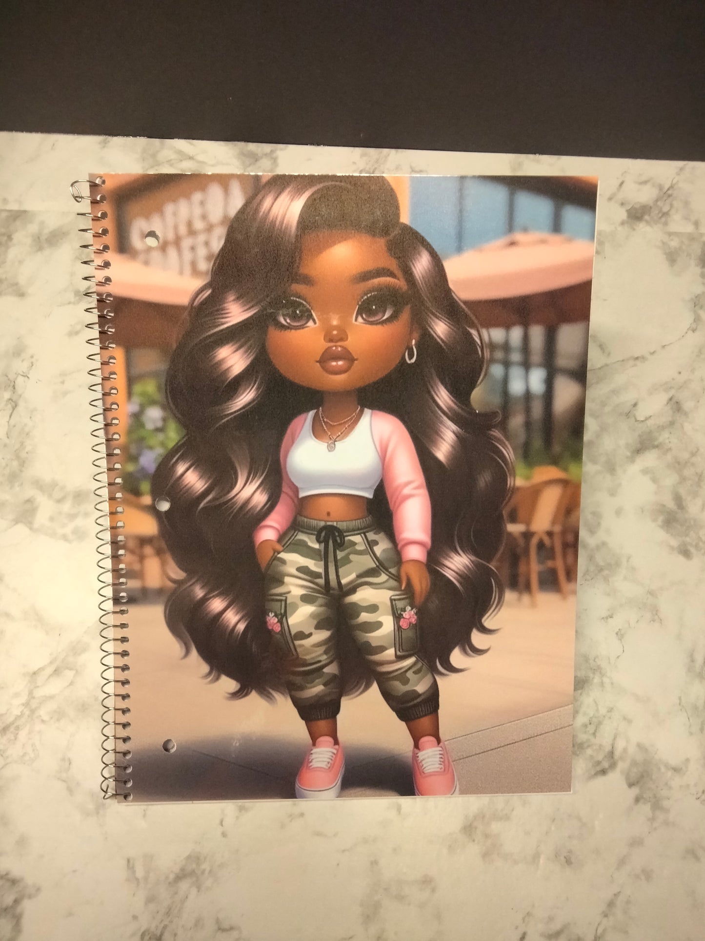 Custom 8" x 10.5" Spiral Notebook – Personalized Design for Stylish Note-Taking